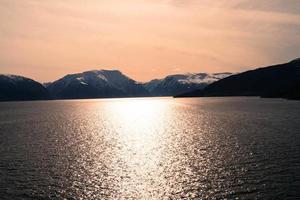 Fiorde de Sogn na Noruega foto