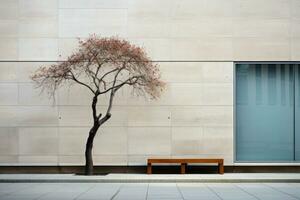 minimalismo exterior composição para a fachada detalhes. generativo ai foto