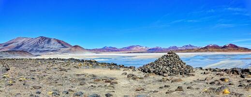 salar de aguas calientes ponto de vista - Atacama deserto - san Pedro de atacama. foto