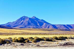 paisagens em a caminho para a altiplânico lagoas dentro a Atacama deserto - san Pedro de Atacama - Chile foto