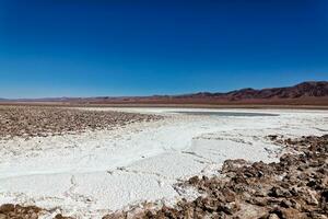 panorama do a escondido baltinache lagoas - Atacama deserto - Chile. foto