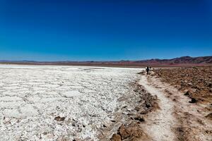 panorama do a escondido baltinache lagoas - Atacama deserto - Chile. foto