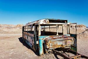 Magia ônibus Atacama deserto - san Pedro de Atacama - el loa - Antofagasta região - Chile. foto