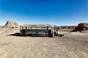 Magia ônibus Atacama deserto - san Pedro de Atacama - el loa - Antofagasta região - Chile. foto