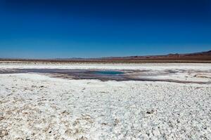 panorama do a escondido baltinache lagoas - Atacama deserto - Chile. foto