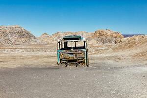 Magia ônibus Atacama deserto - san Pedro de Atacama - el loa - Antofagasta região - Chile. foto