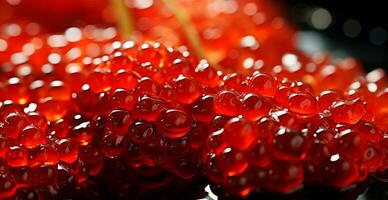 vermelho caviar, fresco frutos do mar - ai gerado imagem foto