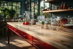 pacífico situação do a tarde dentro a cozinha ai gerado foto