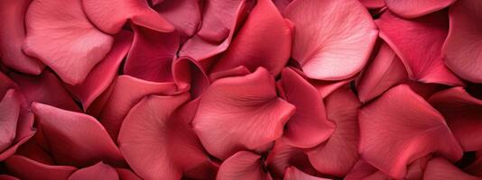 delicado macro tiro do uma Rosa rosa pétalas superfície. ai generativo foto