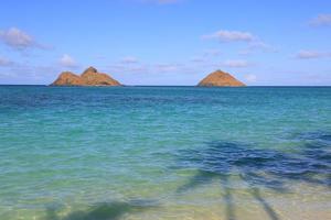 vista da praia de lanikai havaí foto