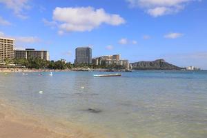 praia de waikiki, honolulu havaí foto