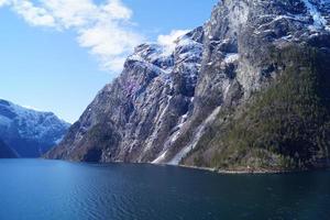 Fiorde de Sogn na Noruega foto