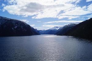 Fiorde de Sogn na Noruega foto