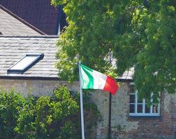 bandeira italiana da itália foto