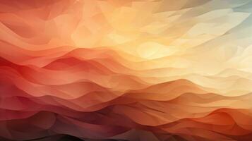 digital arte do a abstrato panorama com uma gradiente do cores a partir de vermelho para laranja para amarelo. ai generativo foto