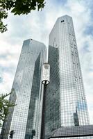 Frankfurt sou principal, hesse, Alemanha, agosto 08, 2023. exterior do deutsche banco. o negócio capital. foto