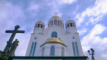 a igreja sobre o sangue em Ecaterimburgo, Rússia foto