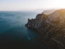 paisagem da criméia e vista do mar foto