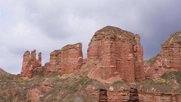 área cênica de binggou danxia na província de sunan zhangye gansu, china. foto