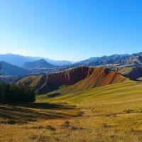 a área cênica da montanha de qilian, monte drow, na china de qinghai. foto