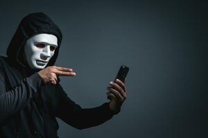 golpistas e hackers ligar Centro com telefone dados roubo foto