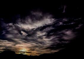 lindo céu nublado foto