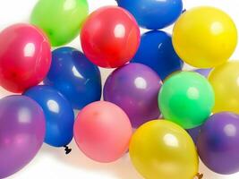 fechar acima colorida balões para festa foto