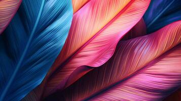 colorida e brilhante tropical folhas, ai generativo foto