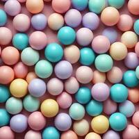 colorida pastel cores bola esferas isolado em branco fundo. ai generativo foto