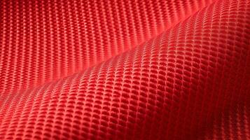 vermelho futebol tecido textura com ar malha. roupa de esporte fundo foto