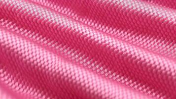 Rosa futebol vestuário com ar malha textura. Atlético vestem pano de fundo foto