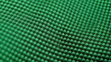 verde futebol tecido textura com ar malha. Atlético vestem pano de fundo foto
