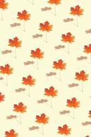 folha de bordo de outono padrão foto