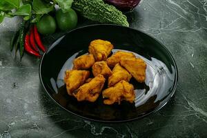 indiano cozinha - paneer pakora queijo foto