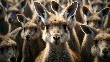 uma grupo do selvagem animais ai gerado foto