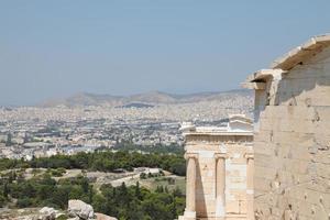 templo de partenon na acrópole de atenas, grécia foto