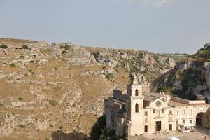 paisagem urbana de matera itália, patrimônio mundial foto