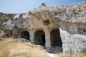 cavernas paleolíticas na matera itália foto