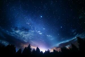 a temor inspirador profundo céu astrofoto, capturando distante celestial maravilhas ai gerado foto