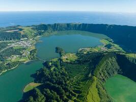 miradouro da vista Faz rei - Açores, Portugal foto