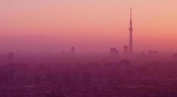 vista aérea da cidade de Tóquio foto