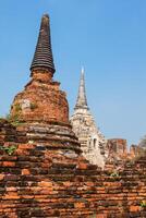 wat phrasisanpetch no parque histórico de ayutthaya, ayutthaya, tailândia. foto