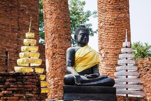 Ayutthaya histórico parque, ayutthaya, tailândia. foto