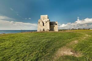 tirar o fôlego natural paisagens e beira-mar do puglia, Itália. foto