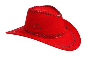 chapéu de cowboy vermelho foto