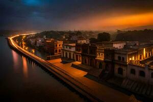 a cidade do udaipur, Índia. gerado por IA foto