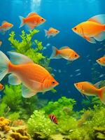 peixe dentro aquário ai generativo foto