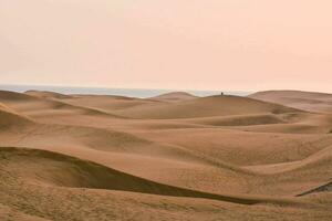 a deserto é cheio do areia dunas foto