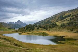 panorama, paisagens, Kalbelese, Hochtannberg, Alpes, Áustria foto