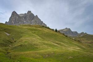 caminhada, widderstein, Hochtannberg, Alpes, Áustria foto